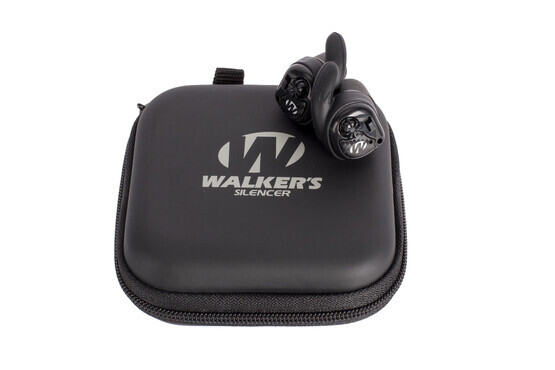 Walkers Silencer Digital Earbuds ship with a compact and convenient carry case to transport your hearing protection